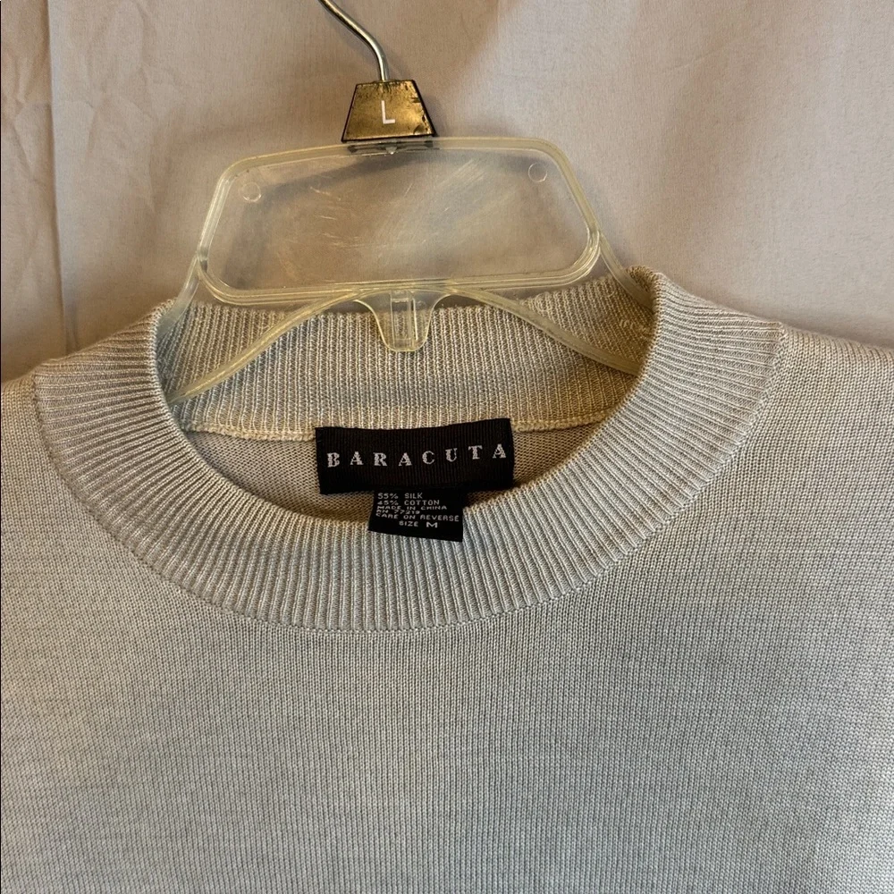 Baracuta Men's Classic Gray Crewneck Sweater